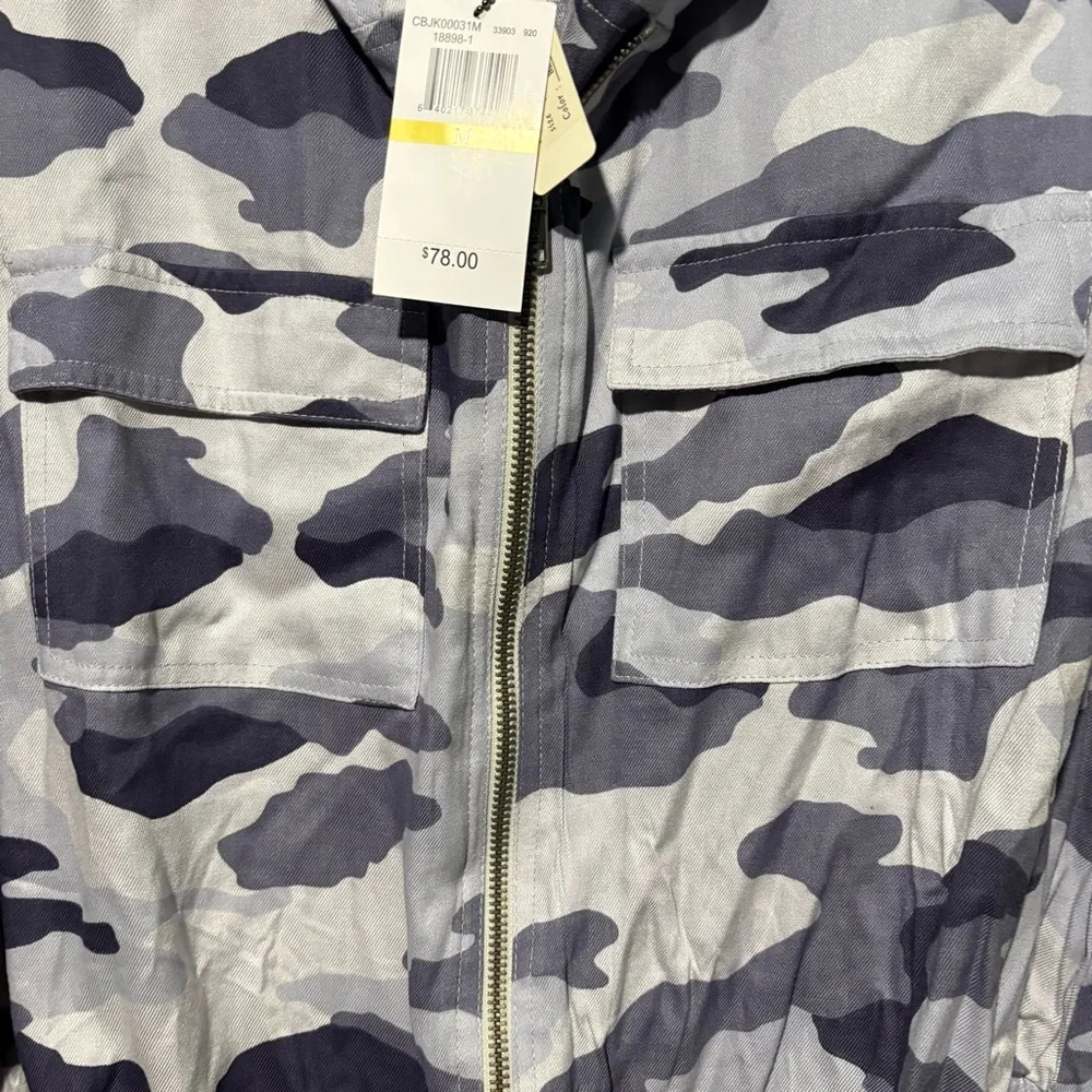 Cupio Hooded Utility Jacket Gray and Black Urban Camo - Picture 4 of 7